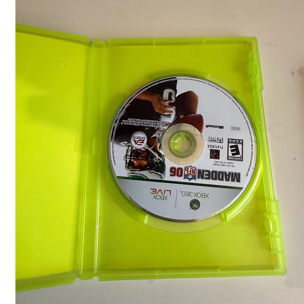 Xbox 360 Madden NFL 06 Video Game‎ Disc and Case